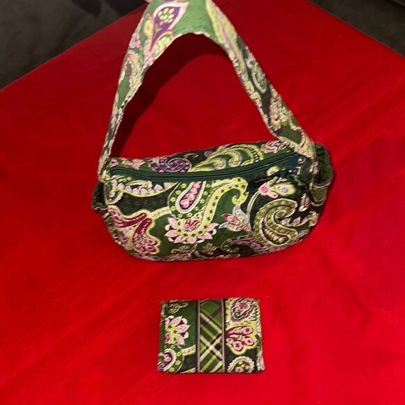 Vera Bradley Handbags - Vera Bradley Paisley Green Women's Bag and Wallet